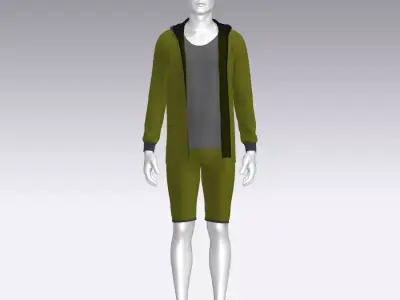 Sport Suit Low-poly 3D model