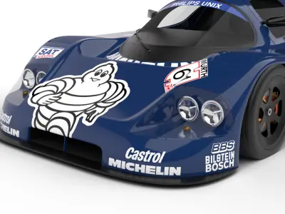 Mercedes Benz C9 1987 Sauber Michelin Racing 3d model 3D model