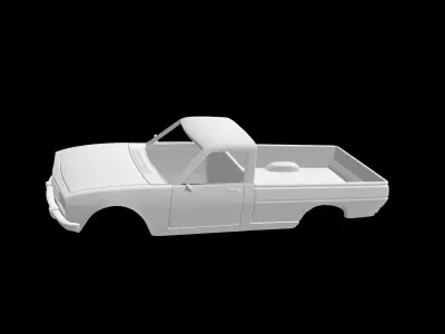 Peugeot 504 pickup  3D print model