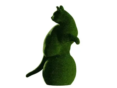 Cat Topiary 3D model