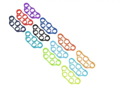 Rubber Finger Grippers Set 3D model