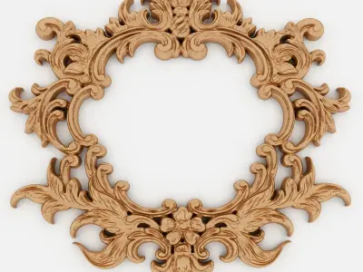 Frames for mirrors and paintings 22 pieces Set-2 3D model