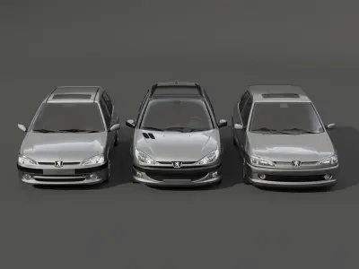 Peugeot 106 206 306 GTI 3D model