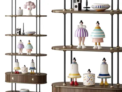 Bookcase Martin by Mezzo Collection 3D model