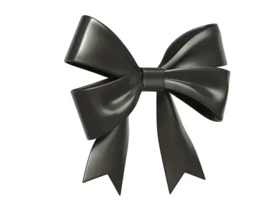 Christmas Bow Ribbon 94 Low-poly 3D model