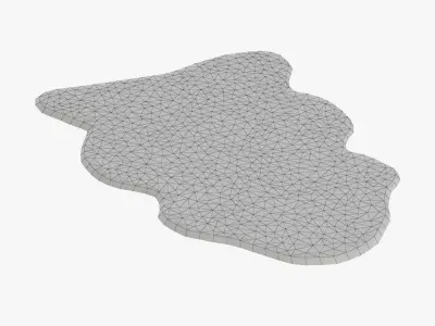 Sheepskin Rug -01 3D model