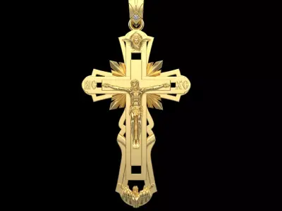 Jesus Cross Pendant 9902 3D print model