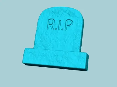 Halloween Molding A08 Tomb - Chocolate Silicone Mold 3D print model