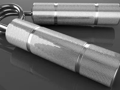 3D Steel Hand Gripper 3D model