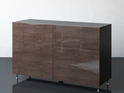 BESTA Storage combination with doors and drawers 3D model