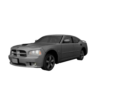 DODGE CHALLENGER SRT8 2013 - Custom Low-poly 3D model