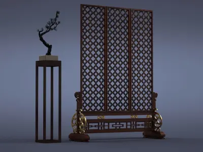 cabinet cabinet wardrobe sofa bed table bookshelve 3D model