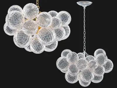 RH Talia Round Chandelier 24 3D model
