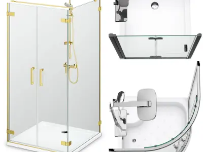 Cabin showers Radaway set 165 3D model
