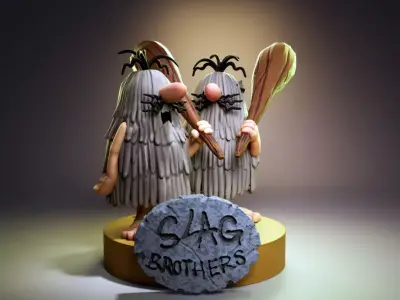 The Slag Brothers - The Wackky Races 3D print model