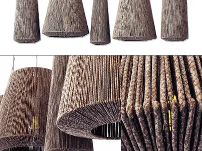 Lamp barrel big rope n3 3D model