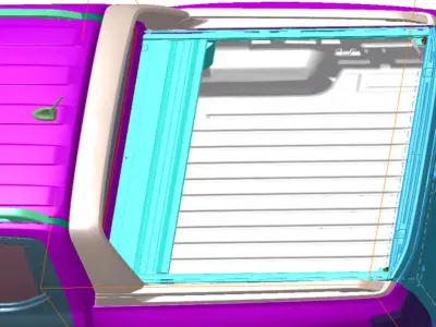 Ranger WILDTRAK 4WD 2024 Vehicle 3d scan data 3D model 3D model