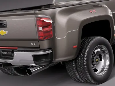 Chevrolet Silverado HD 2015 Long 3D model