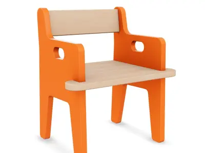 Chair 1 Low-poly 3D model