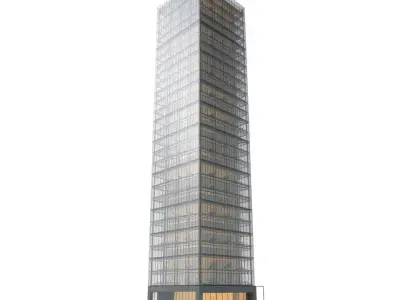 Modern Glass Skyscraper model pack Low-poly 3D model