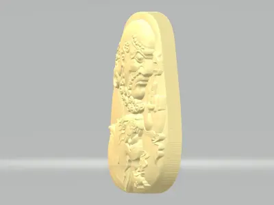 Fuhu Arhat Pendant 3D print model
