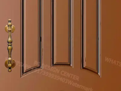 doors cnc design carving door 3D model