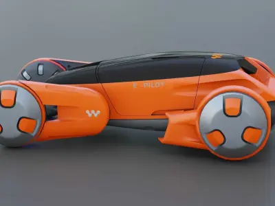 ORBIT VEHICLE RIGGED 3D model