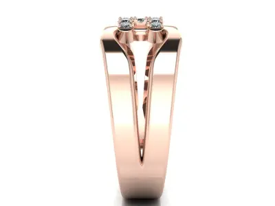 Jewelry H ring  3D print model