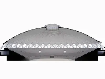 PALAZZETTO DELLO SPORT ROME Pier Luigi Nervi 3D model