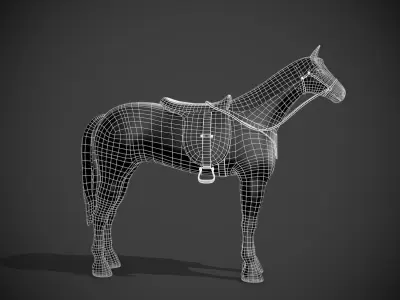 Spirit Horse  Low-poly 3D model