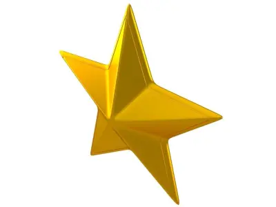 Golden Star 3D model