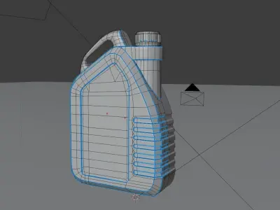 car oil jerrycan Plastic Canister 3D model