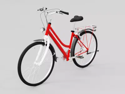 Bycicle bicycle Low-poly 3D model