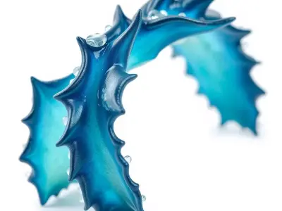 Cerulean Spiky Bracelet model pack Texture