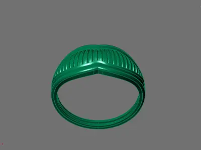 Women Ring Plain Ring Ready STL 3DM Models Womens Rings 3D print model 70