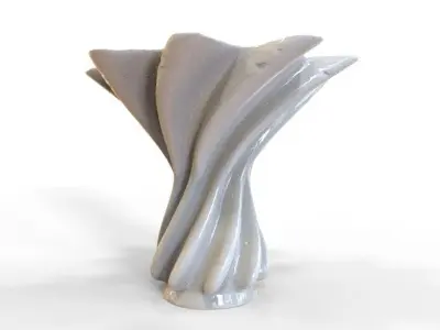 Vase 02 Low-poly 3D model