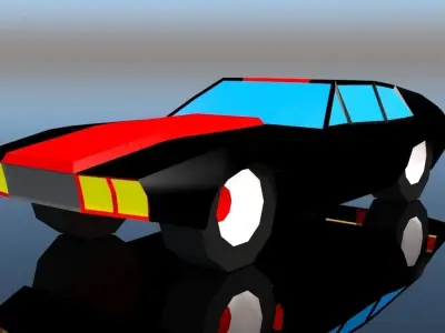 Low Poly Car Pack 03 Low-poly 3D model