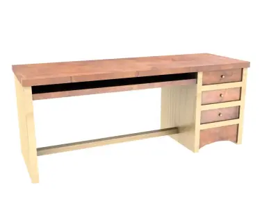 Office Table Free low-poly 3D model