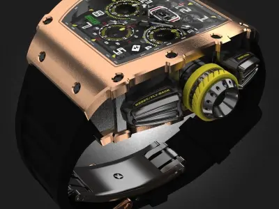 Richard Mille RM 11-03 watch 3D model