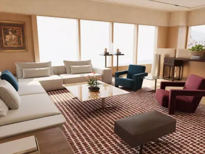 Modern Oriental Lounge 3D model