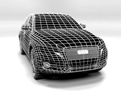 AUDI Q5 2009 LOWPOLY Low-poly 3D model