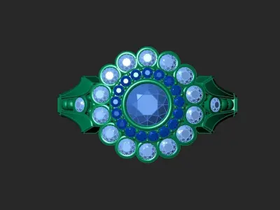 Rings Stones PP Free 3D print model