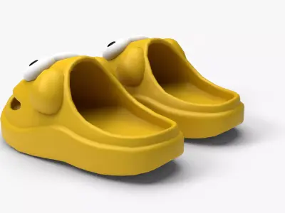 Sandals Low-poly 3D model