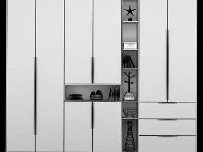 Wardrobe Furniture 014 3D model