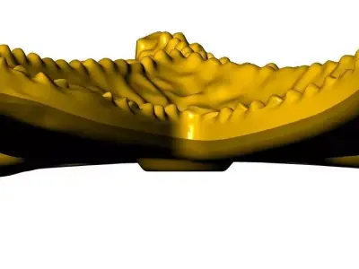 Sea Moon Ornament Elegant  Decorative Piece for Luxury Footwear 3D print model