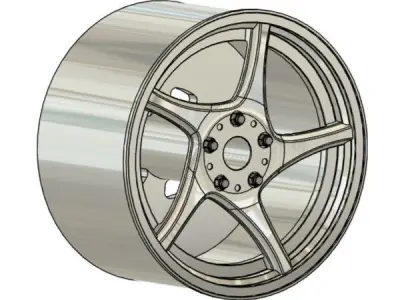 3SDM 3 35 FX RIMS FOR DIECAST 64 SCALE 3D print model
