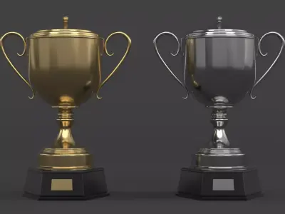Cups Trophy 3D model shop