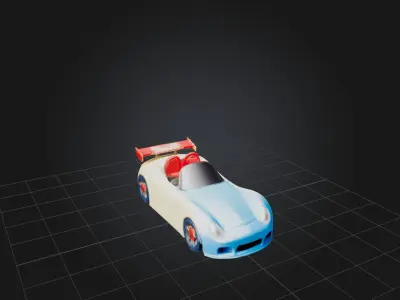 Toy Car Low-poly 3D model