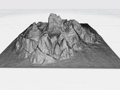 Mountain 3D Printing  Model for Free Free 3D print model