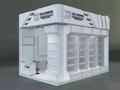 Booth Exhibition Stand a622c 3D model